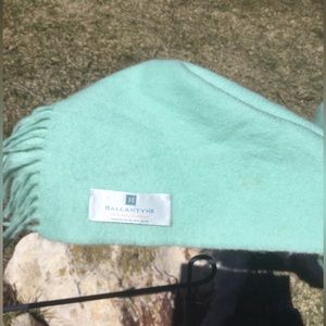 Turquoise Ballantyne 100% Cashmere Scarf